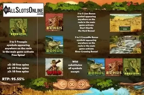 Paytable 2. Big Game Hunter from PlayPearls