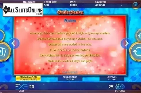 Rules. Bride Desire from DLV