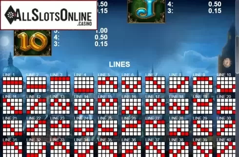 Paytable 2. Carats Whisper from Casino Technology