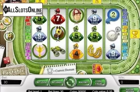 Screen2. Champion of the track from NetEnt