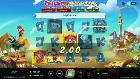 Chicken Madness slot screenshot 2