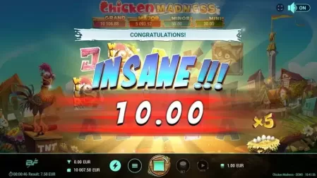 Chicken Madness slot screenshot 4