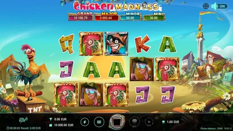 Chicken Madness slot screenshot 1