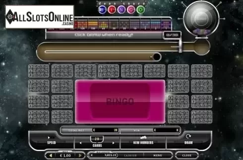 Game Screen. Deep Space Bingo from Oryx