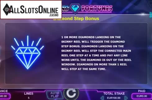 Features 2. Diamond Fortunes from Leander Games