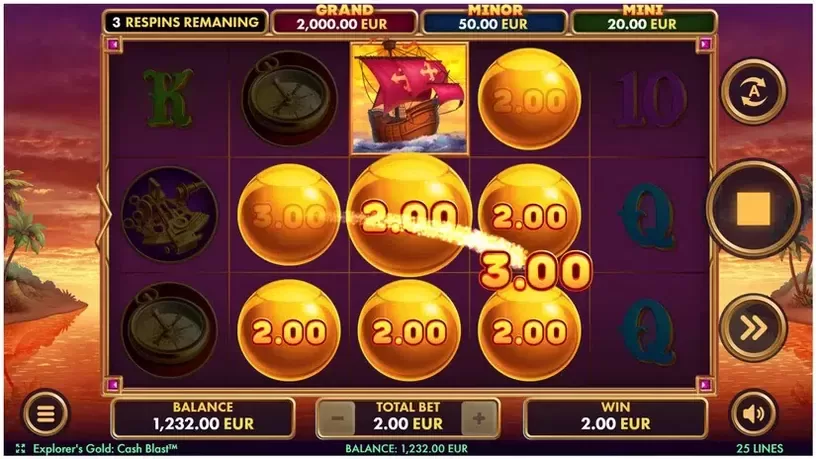 Explorer's Gold Cash Blast slot screenshot 4