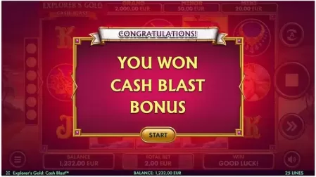 Explorer's Gold Cash Blast slot screenshot 3