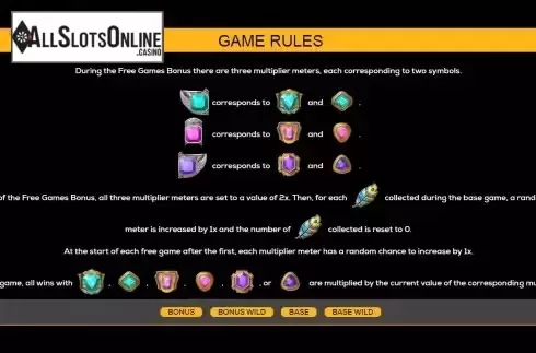 Multiplier feature screen