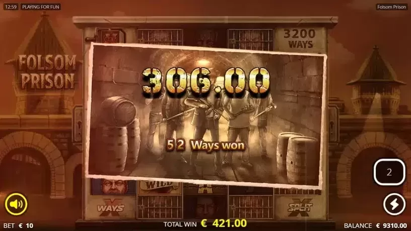 Folsom Prison slot screenshot 4