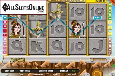 Screen3. Gods And Goddesses Of Olympus from Portomaso Gaming