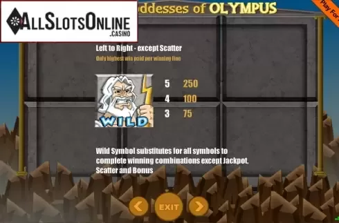 Screen5. Gods And Goddesses Of Olympus from Portomaso Gaming