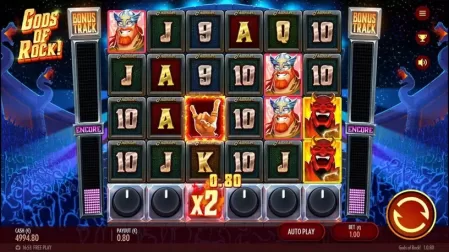 Gods of Rock slot screenshot 2