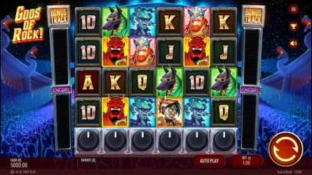 Gods of Rock slot screenshot 1