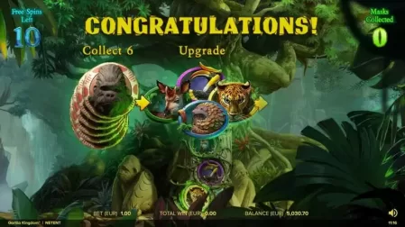 Gorilla Kingdom slot screenshot 2