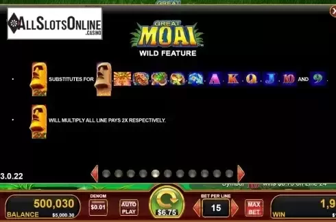 Wild symbols screen 2