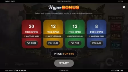 Griffin’s Quest slot screenshot 3