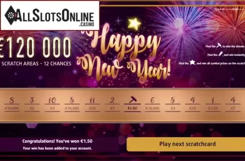 Win screen 1. Happy New year (Gluck Games) from Gluck Games