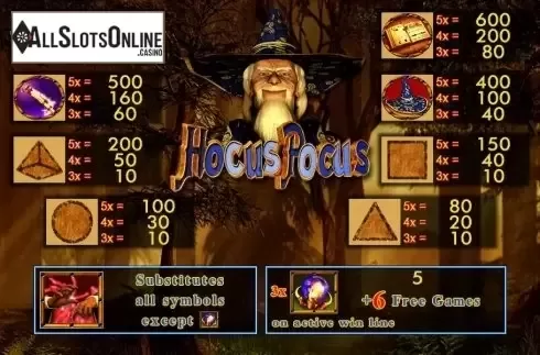 Screen2. Hocus Pocus from Merkur