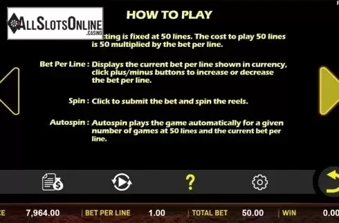 Paytable 4. Hungry Cats from Aspect Gaming