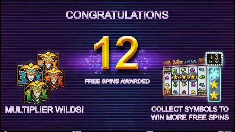 Joker Supreme slot screenshot 4