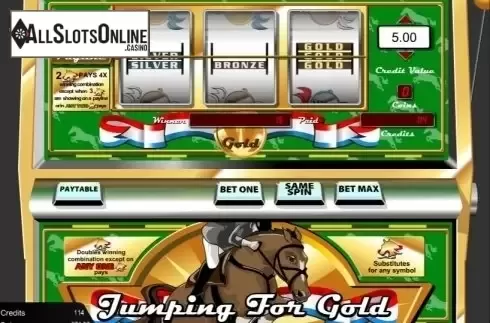 Win Screen. Jumping for Gold from Amaya