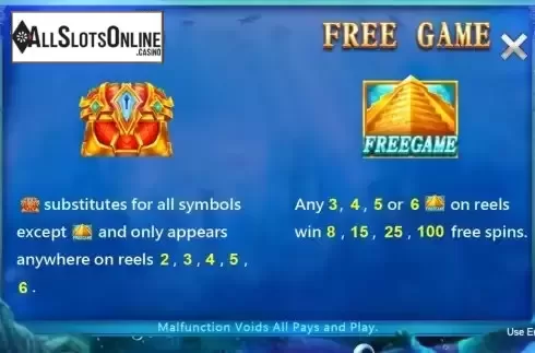 Features screen