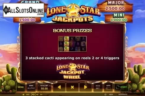 Features 1. Lone Star Jackpots from Greentube