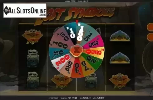 Bonus game screen