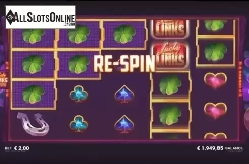 Respin. Lucky Links from JustForTheWin