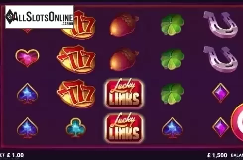 Reels screen. Lucky Links from JustForTheWin