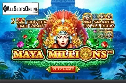 Intro screen. Maya Millions from Skywind Group
