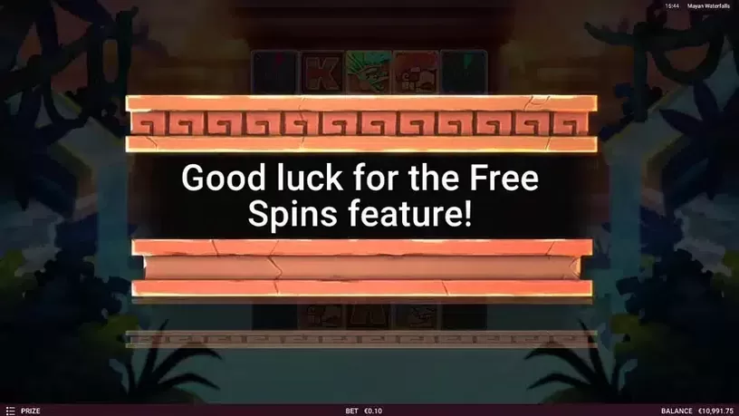 Mayan Waterfalls slot screenshot 2
