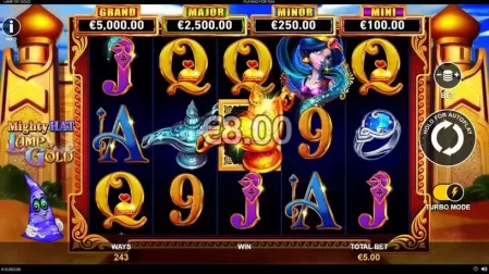Mighty Hat Lamp Of Gold slot screenshot 2