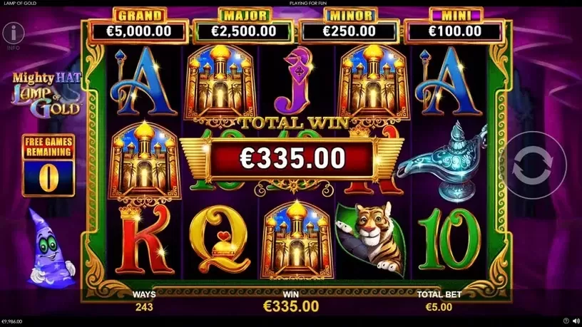 Mighty Hat Lamp Of Gold slot screenshot 7