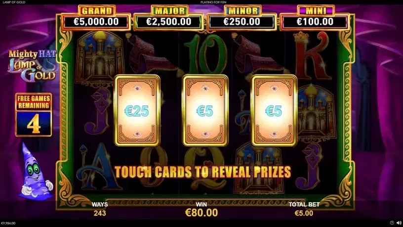 Mighty Hat Lamp Of Gold slot screenshot 5