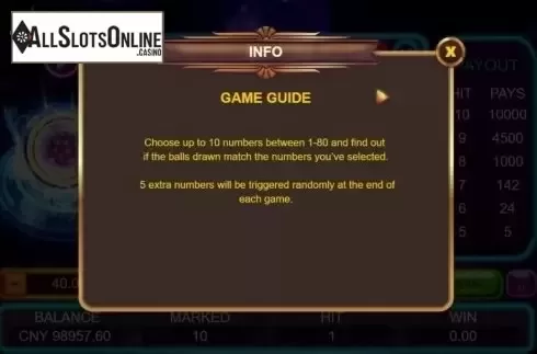 Game Rules 1. Neon Keno from Triple Profits Games