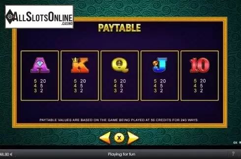 Paytable 3