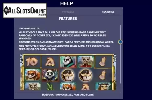 Feature screen 1. Panda Planet from Arrows Edge