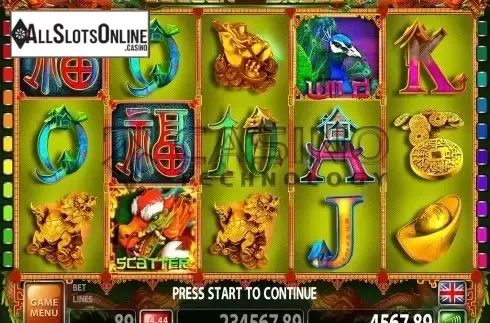 Screen4. Peacock And Dragon from Casino Technology