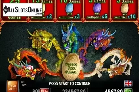 Screen2. Peacock And Dragon from Casino Technology
