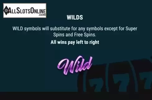 Game Features screen