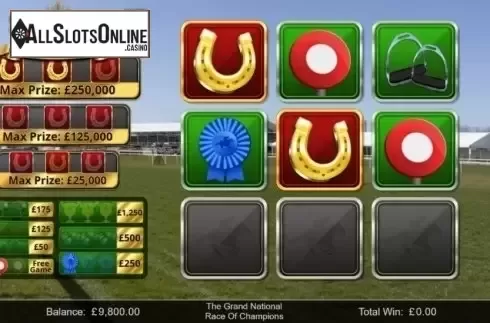 Game Screen 5. Race of Champions Scratch from Inspired Gaming