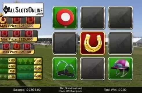 Game Screen 2. Race of Champions Scratch from Inspired Gaming