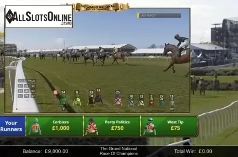 Game Screen 8. Race of Champions Scratch from Inspired Gaming