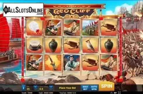 Reel screen. Red Cliff from Evoplay Entertainment