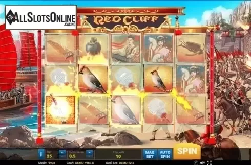 Wild Win screen. Red Cliff from Evoplay Entertainment
