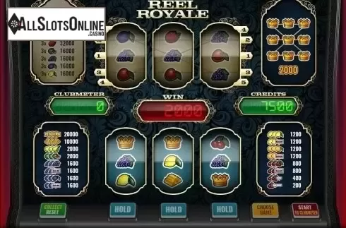 Win Screen. Reel Royale from Imagina