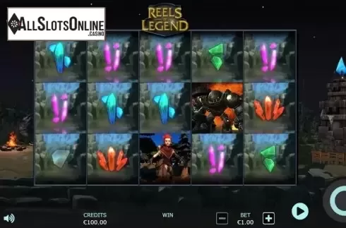 Reel screen . Reels of Legend from Cubeia