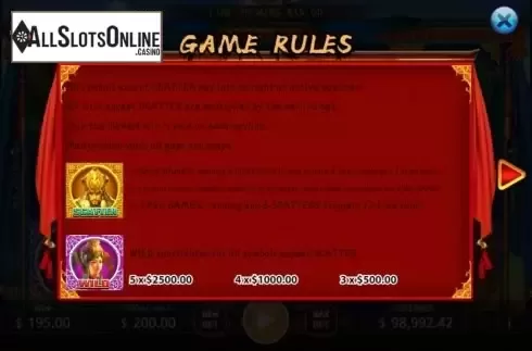 Features screen