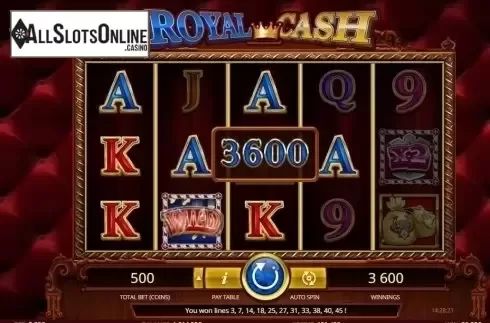 Win Screen . Royal Cash Pulse from iSoftBet